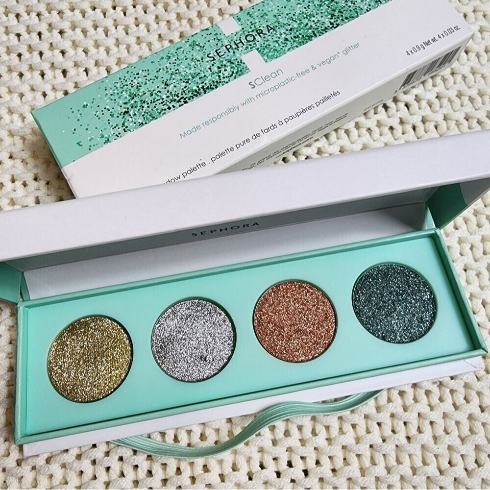 Sephora clean glitter eyeshadow palette NEW